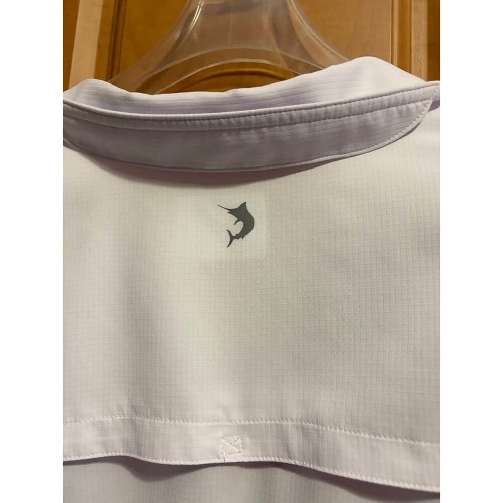 Reel Legends Saltwater Shirt Womens 1X White Long Sleeve Vent Blouse Fishing Top - Picture 6 of 6